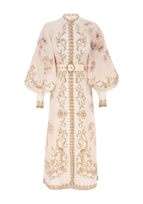 ZIMMERMANN buttoned hypnotic midi dress - Neutrals