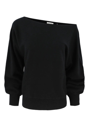 Kinross Cashmere off-shoulder dolman sweater - Black