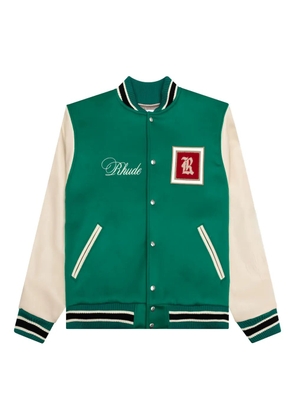RHUDE tile-pattern bomber jacket - Green