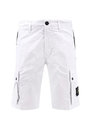 Stone Island logo-patch cargo shorts - Blue