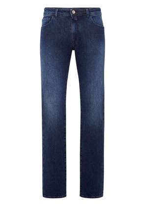 Billionaire logo-appliqué straight-leg jeans - Blue