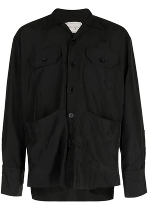 Greg Lauren Souvenir Boxy Studio button-up shirt - Black
