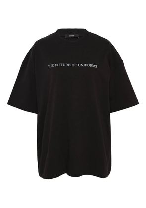 BONBOM Front Typo & Back Post-It T-shirt - Black