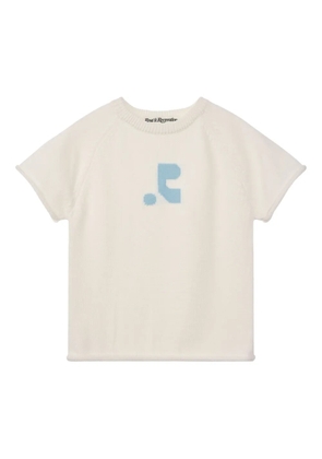 Rest&Recreation raglan-sleeve jacquard knit top - White