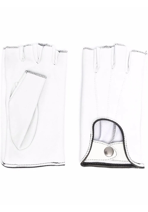 Manokhi stitch-detail gloves - White