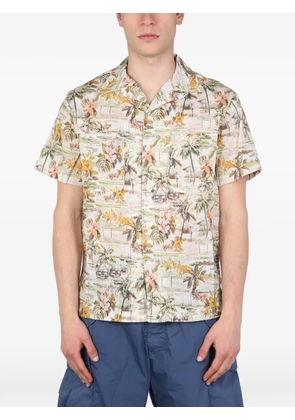 East Harbour Surplus floral-print pocket shirt - Neutrals