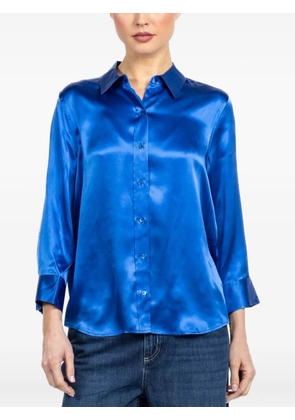 L'Agence Dani three-quarter sleeve top - Blue