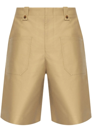 Alexander McQueen cotton bermuda shorts - Neutrals