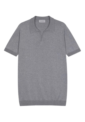 John Smedley V-neck cotton T-shirt - Grey