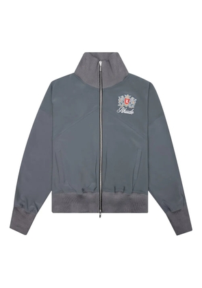 RHUDE Brentwood logo-embroidered bomber jacket - Blue