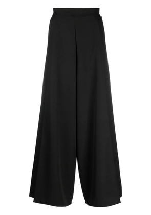 Alchemy tie-fastening wide-leg trousers - Black