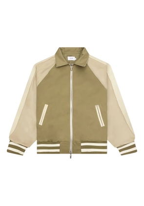 RHUDE logo-appliqué bomber jacket - Green