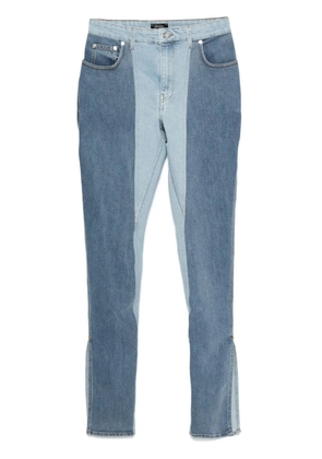 Mugler bi-color skinny jeans - Blue