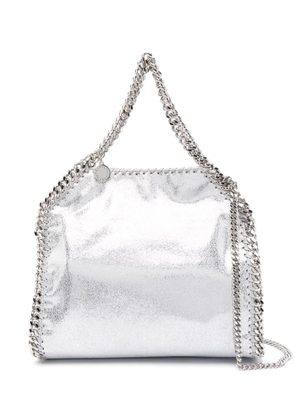 Stella McCartney Falabella metallic-finish tote bag - Silver