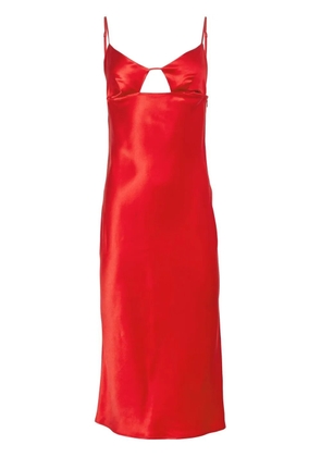 Fleur Du Mal keyhole slip dress - Red