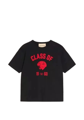 Valentino Garavani panther-print cotton T-Shirt - Black