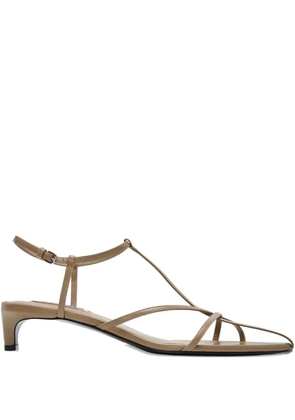 Jil Sander Cage pointed sandals - Neutrals