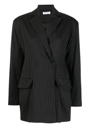 Ioana Ciolacu pinstripe-print wool blazer - Black