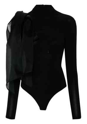 Atu Body Couture draped-detail bodysuit - Black