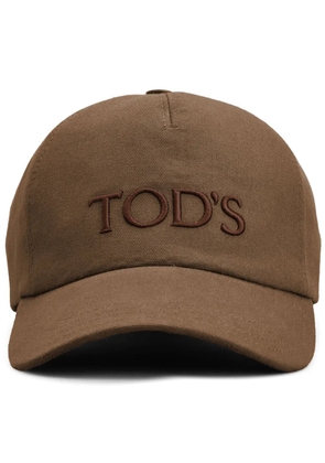 Tod's logo-embroidered cap - Brown