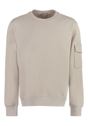 Herno sleeve-pocket crew-neck sweatshirt - Neutrals