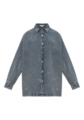 Stella McCartney rhinestone-embellished shirt - Silver