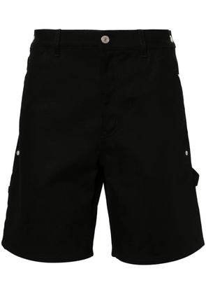 Courrèges Sailor strap-detailed denim shorts - Black