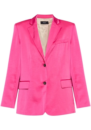 Theory satin-finish blazer - Pink