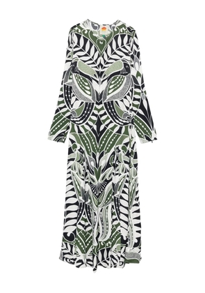 FARM Rio Lace Nature long-sleeve dress - Black