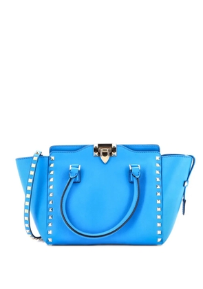 Valentino Garavani Pre-Owned Rockstud Rigid Leather Small tote bag - Blue