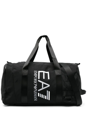Ea7 Emporio Armani logo-print zipped holdall - Black