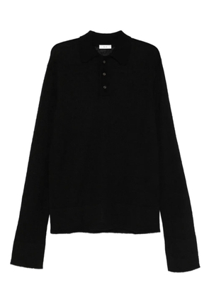 Rier button fastening polo shirt - Black