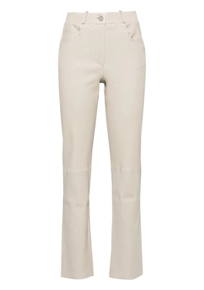 Arma Saravejo leather trousers - Grey