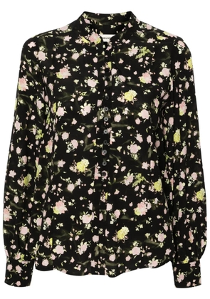 Zadig&Voltaire floral-print crepe blouse - Black