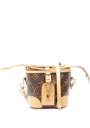 Louis Vuitton Pre-Owned 2021 nano Noé Monogram bucket bag - Brown