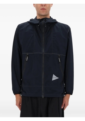 and Wander zip-up hooded jacket - Blue