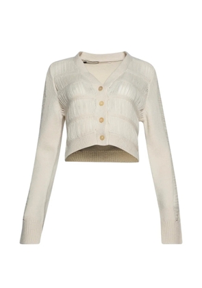 diotima textured cropped cardigan - Neutrals