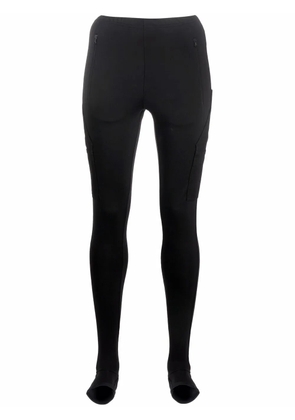 WARDROBE.NYC multi-pocket slip-on leggings - Black