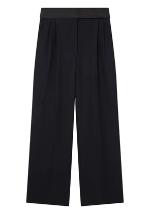 Stella McCartney wide-leg tuxedo wool trousers - Black
