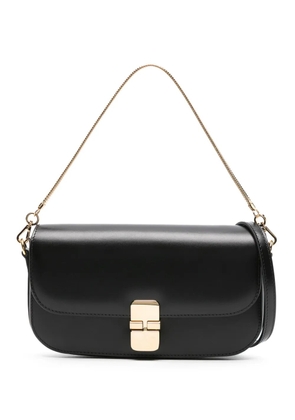 A.P.C. Grace Chaine leather clutch bag - Black