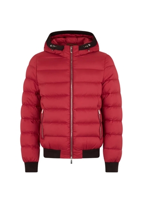 Moorer padded hooded jacket - Red