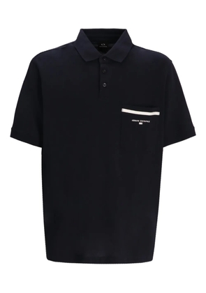 Armani Exchange pocket-detail polo shirt - Black