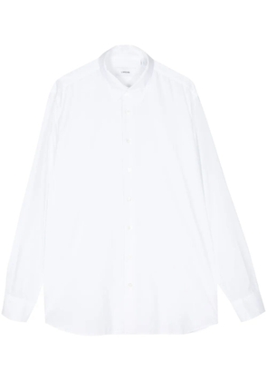 Lardini drop-shoulder long-sleeve shirt - White