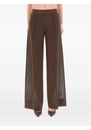 Circus Hotel mesh-panel trousers - Brown