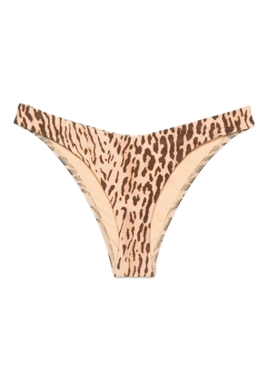 ZIMMERMANN leopard-print bikini briefs - Neutrals
