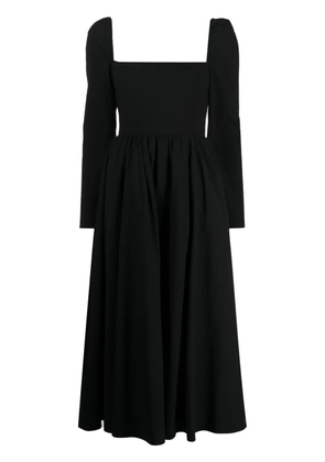 Reformation Elly square-neck midi dress - Black