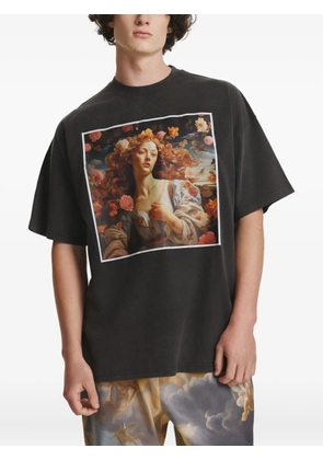 IRINA VOINEA Primavera graphic-print T-shirt - Black