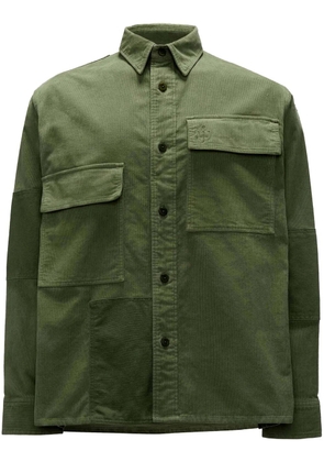 JW Anderson patchwork-design cotton shirt - Green