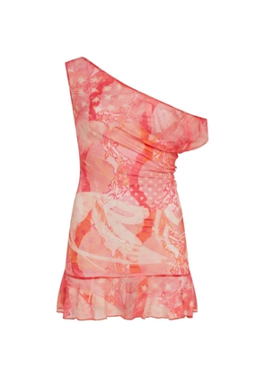 Donde Esteban lace one-shoulder mini dress - Pink