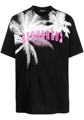 DSQUARED2 graphic-print short-sleeve T-shirt - Black